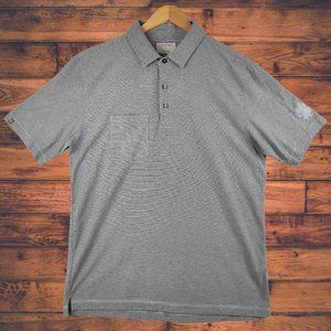 Linksoul Tempis Fugit Polo Shirt Short Sleeve Mens Sz L Gray Olympia CGC WA